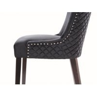 Scaun Tapitat LEON VELVET Genarom SN Negru / Bluvel 19